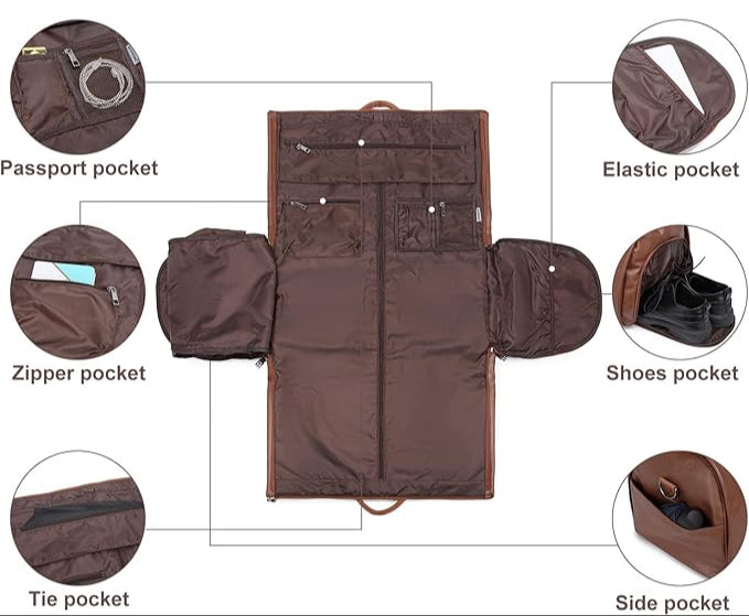 Bagvati™ - Leather Convertible Travel Bag – Versatile Elegance for Every Journey