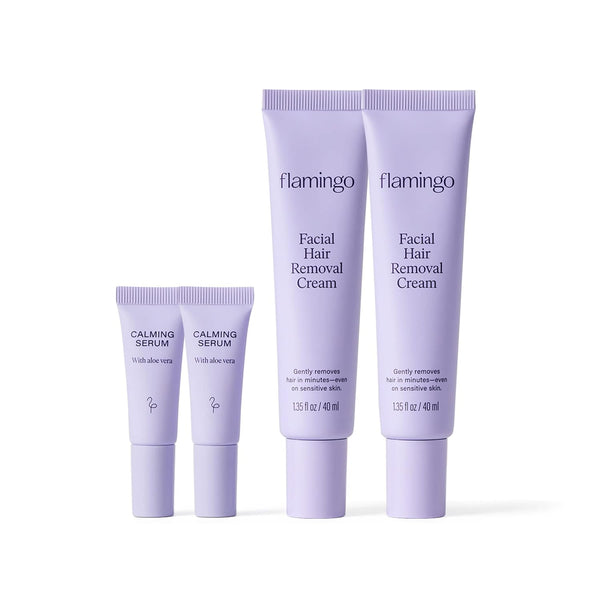 Flamingo Smooth Skin Facial Cream 1.35 fl oz - Pack of 2 - Gentle Formula - Safe for Sensitive Skin
