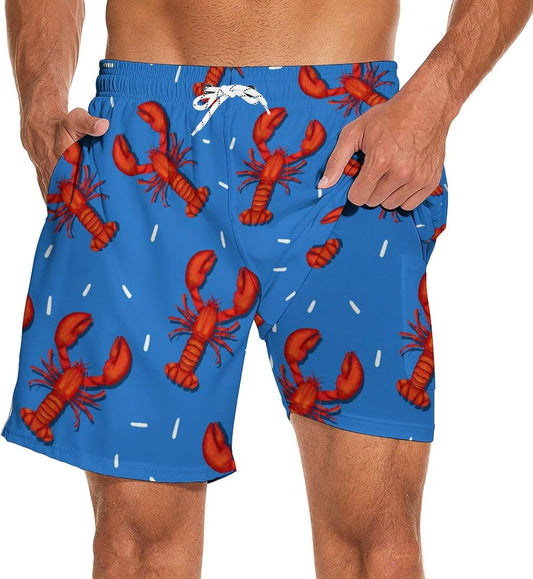 Lobster Swim Trunks for Men [BUY 1 GET 1 FREE][ENDING MIDNIGHT]