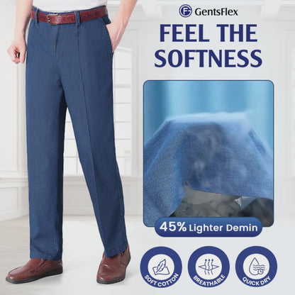 GentsFlex - Flexible Waist Straight Fit Comfort Denim
